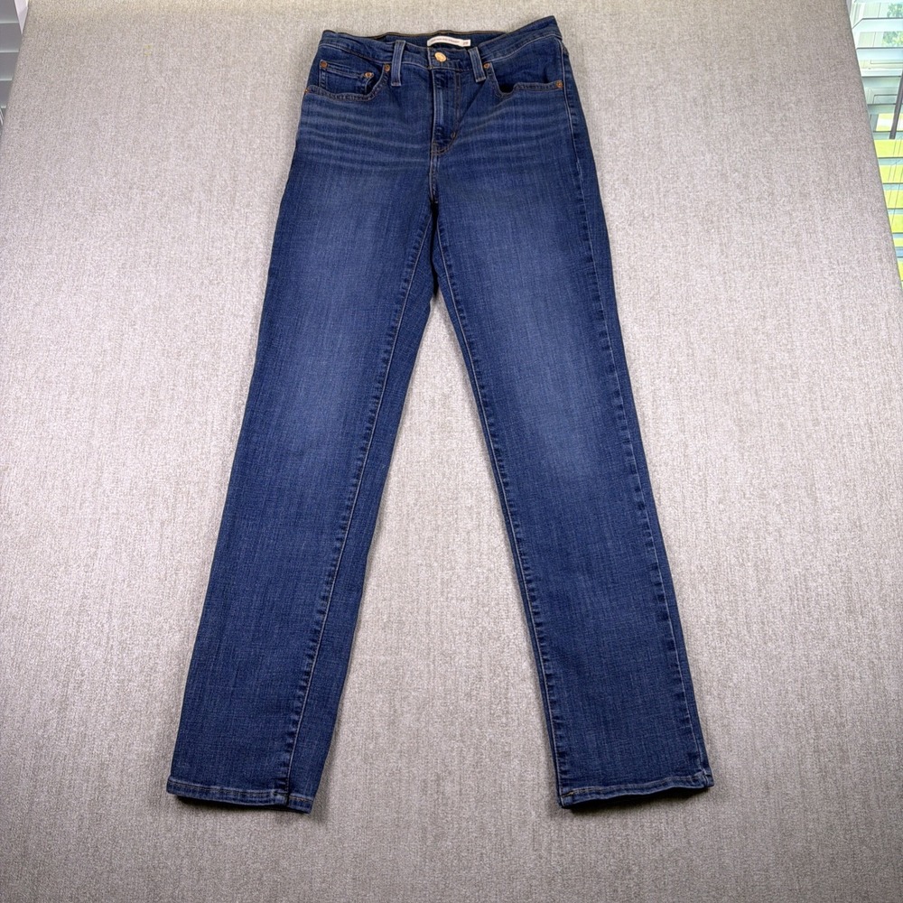 Levi's 724 W28 L32 High Rise Straight Jeans Dark Wash Western Style Streetwear